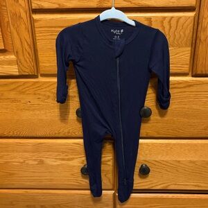 Kyte Navy Blue Footie - 0-3 mo